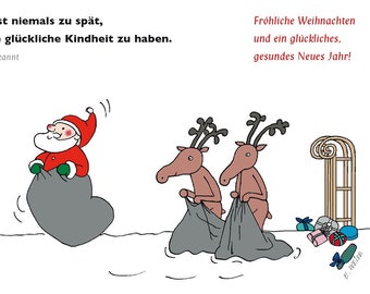 Weihnachtspostkarte "Kindheit"