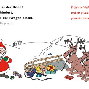 Carte postale de Noël « Humour »