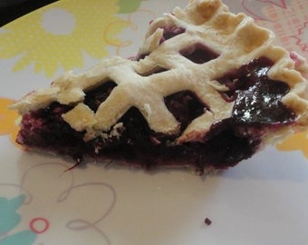 Handmade 4-Fruit Pie, Old Fashioned,  Lattice Crust Pie, Mennonite Cooking, Amish Cooking, Mail Order Pie