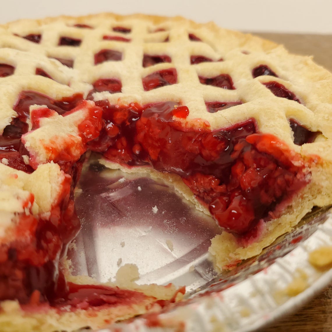 Homemade Red Raspberry Pie - Etsy