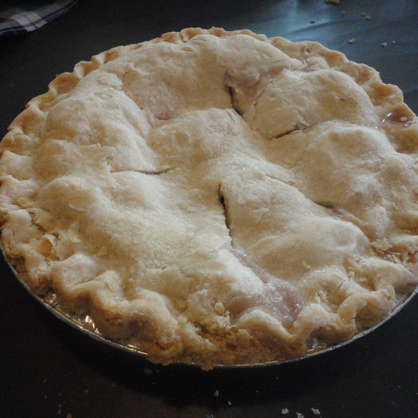 Handmade Cranberry- Apple Pie, Old Fashioned,  Double Crust, Mennonite Cooking, Amish Cooking, Mail Order Pie