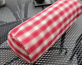 Neck roller cover 40/15 red-beige check