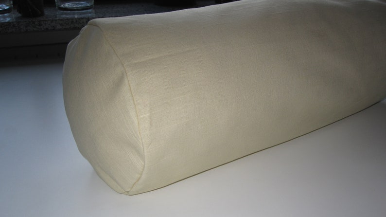 Nackenrollenbezug 40/15 beige Struktur Bild 1