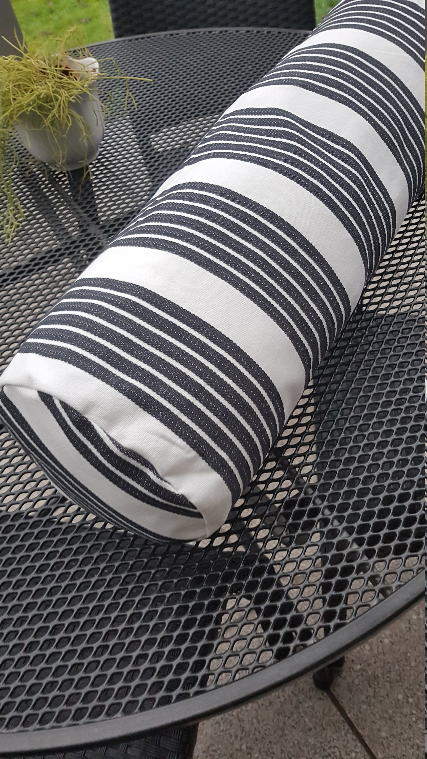 ELAYARD Nackenrollenbezug 50x15cm - Weiß Mit Verstecktem Reißverschluss