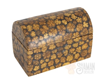 BIG hand carved aya coffer shaman wood box from Peru