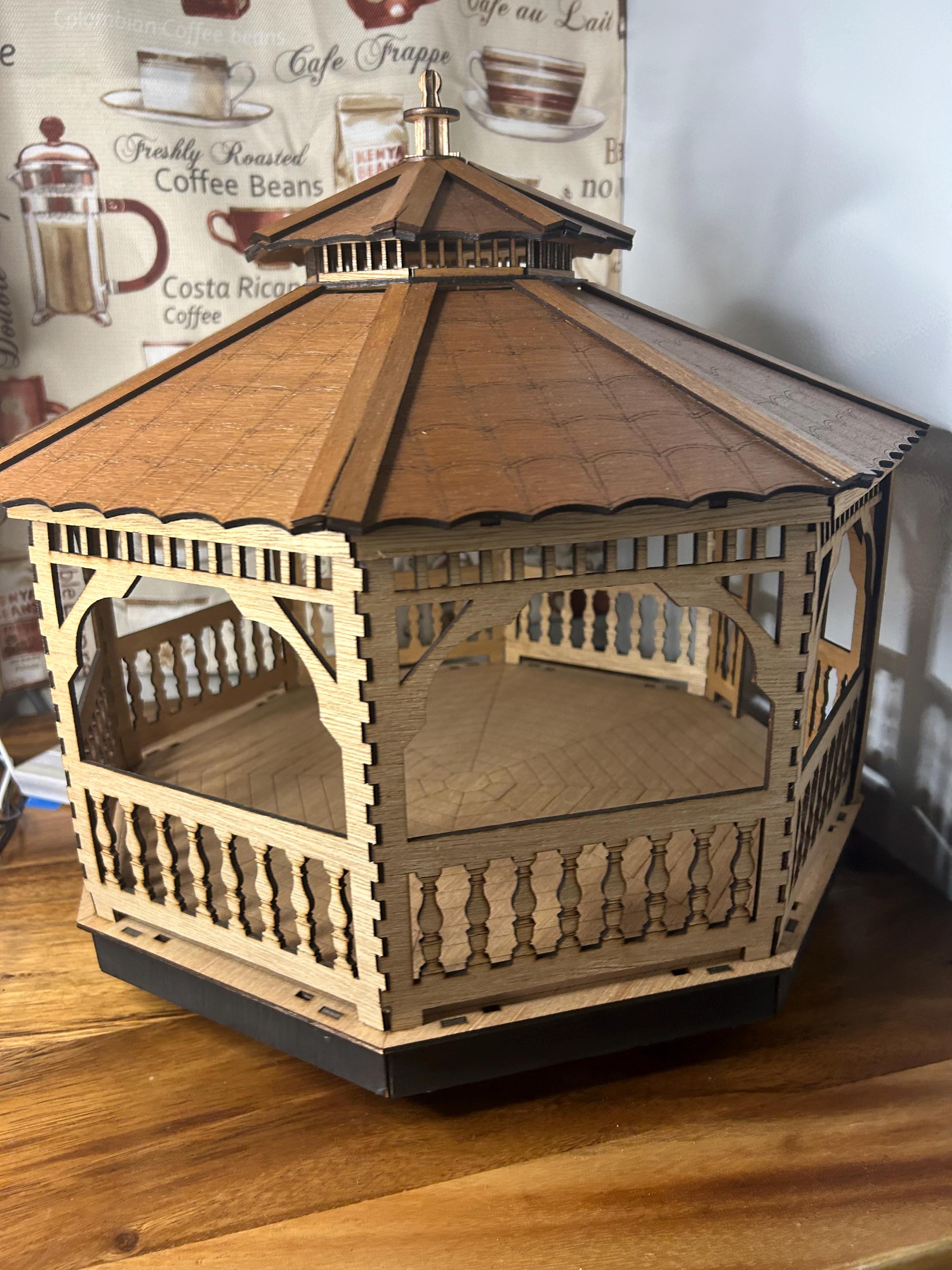 Miniature Gazebo - Indoor Garden Decor-handmade Wood Wedding Ideals - Etsy
