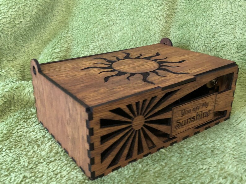 Wind Up Music Box Plays The Tune You Are My Sunshine Etsy
