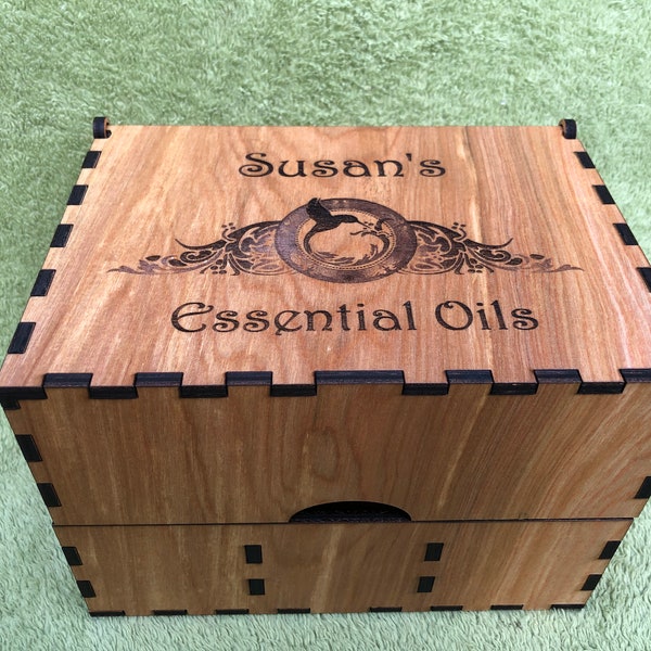 Essential Oils Wooden Storage Box, Hand Made Essential Oils Box, Cabinet For Essential Oils, Birthday Gifts