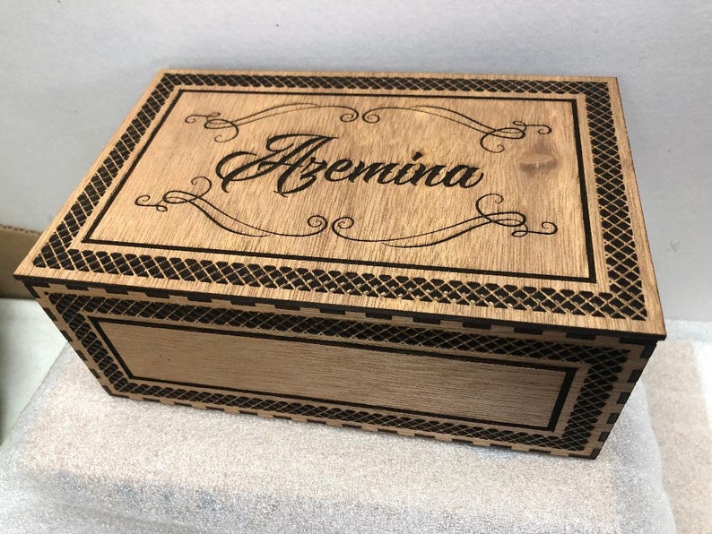 Personalized Jewelry Box Keepsake Gift Box Laser Engraved Etsy
