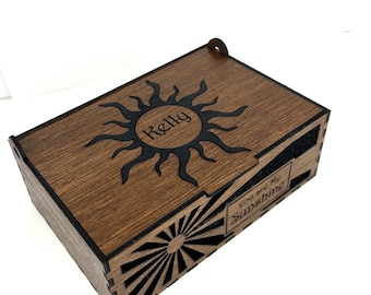Personalized "You Are My Sunshine" Wooden Music Box - Sentimental Keepsake