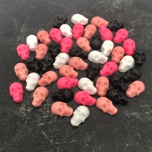 Skull Cabochons for DIY projects for Halloween flat back jewelry making supplies scrapbooking