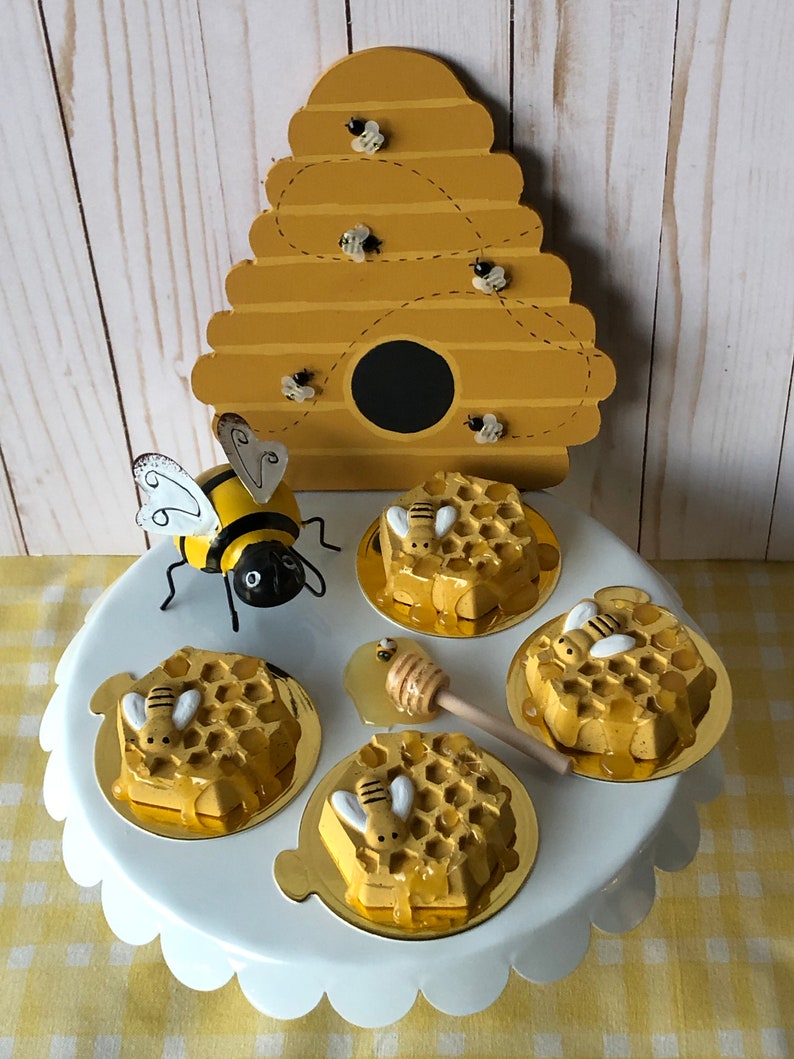 Faux Mini Honey Cone Cakes Fake Cakes Bee Decor For