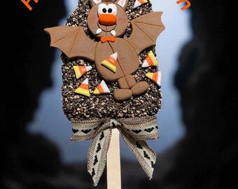 Faux Ice Cream Bar - Halloween Bat Dessert Prop, Tiered Tray Accent