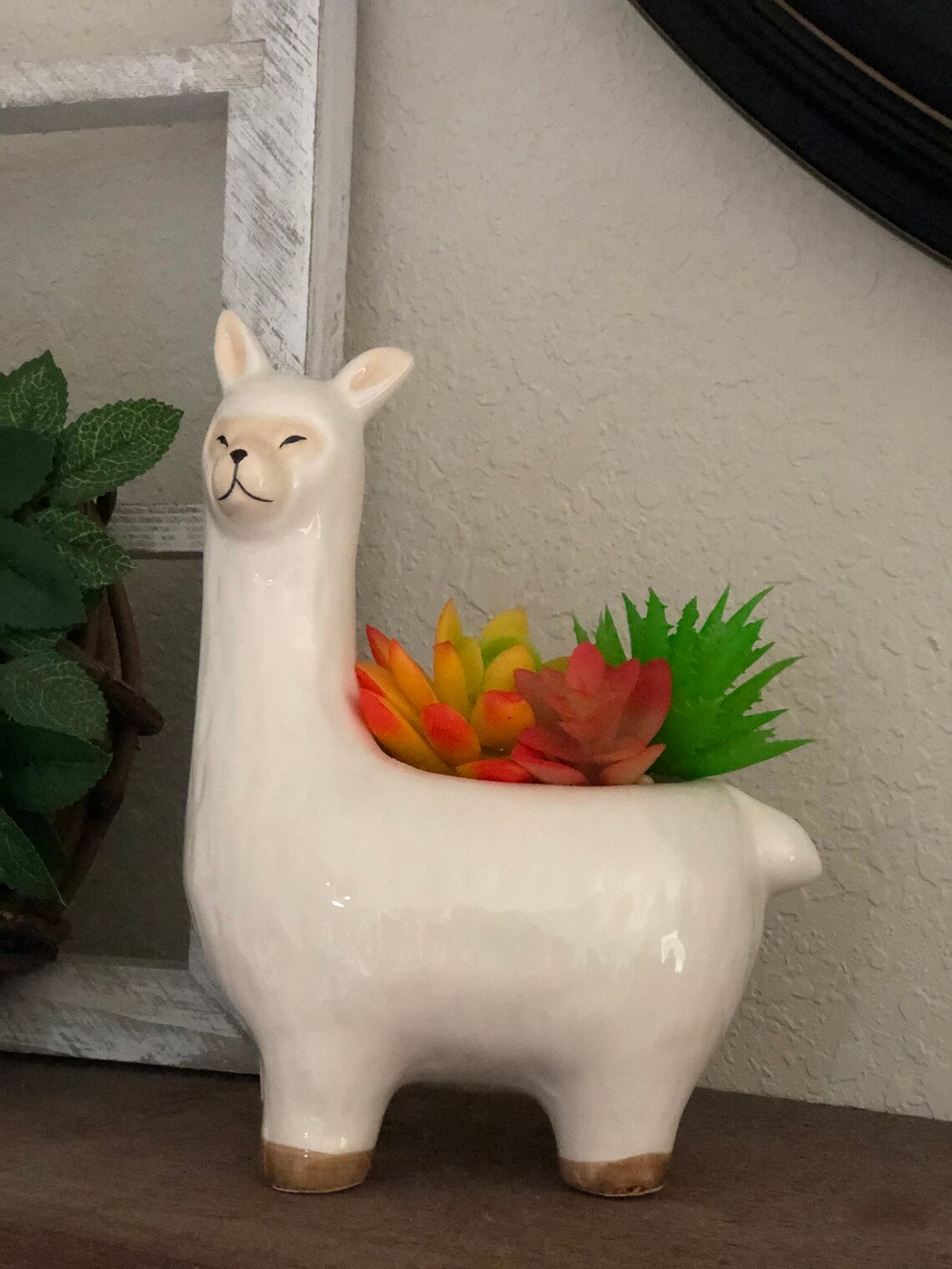 Llama Ceramic Succulent Planter Llama Planter Planter Etsy UK
