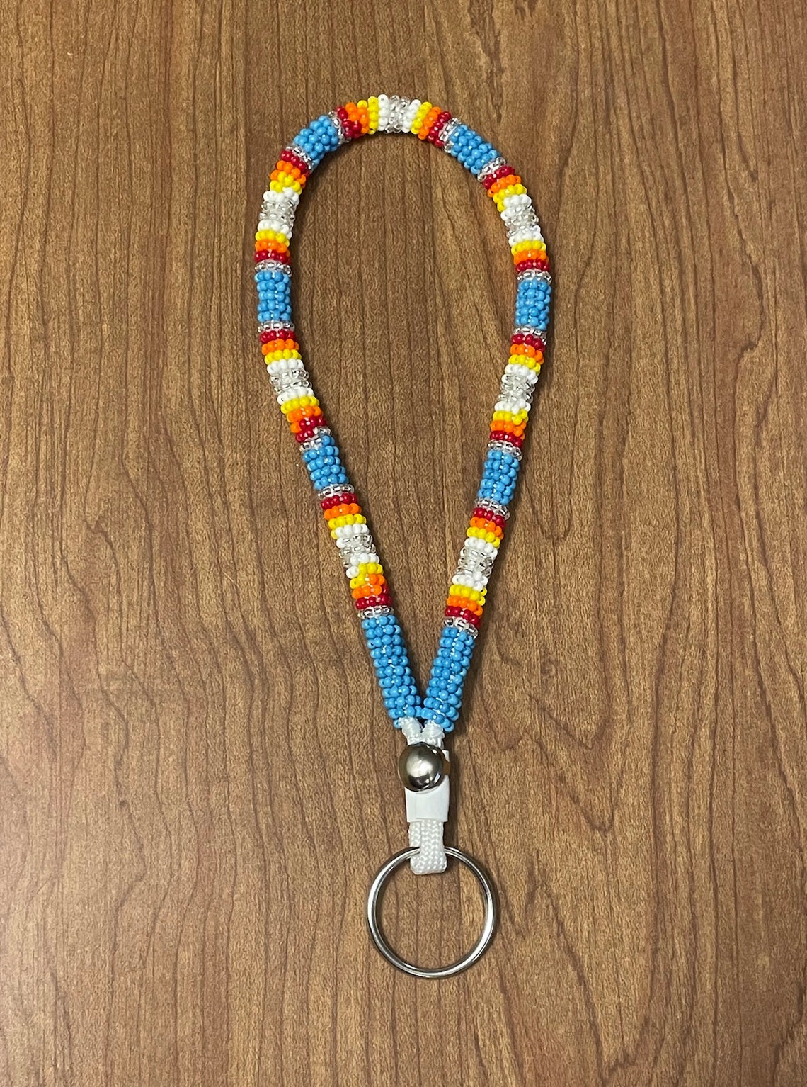 Native American Blue Sunburst Beaded Wristlet Etsy