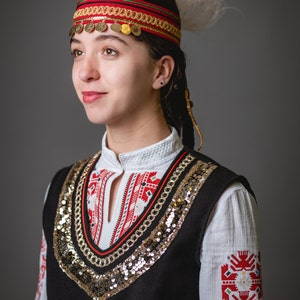 An original version of Bulgarian folk costume