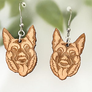 Belgian Malinois Earring SVG, Ai, dxf