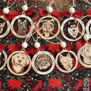 36 Dog Ornaments Digital File SVG, DXF, AI