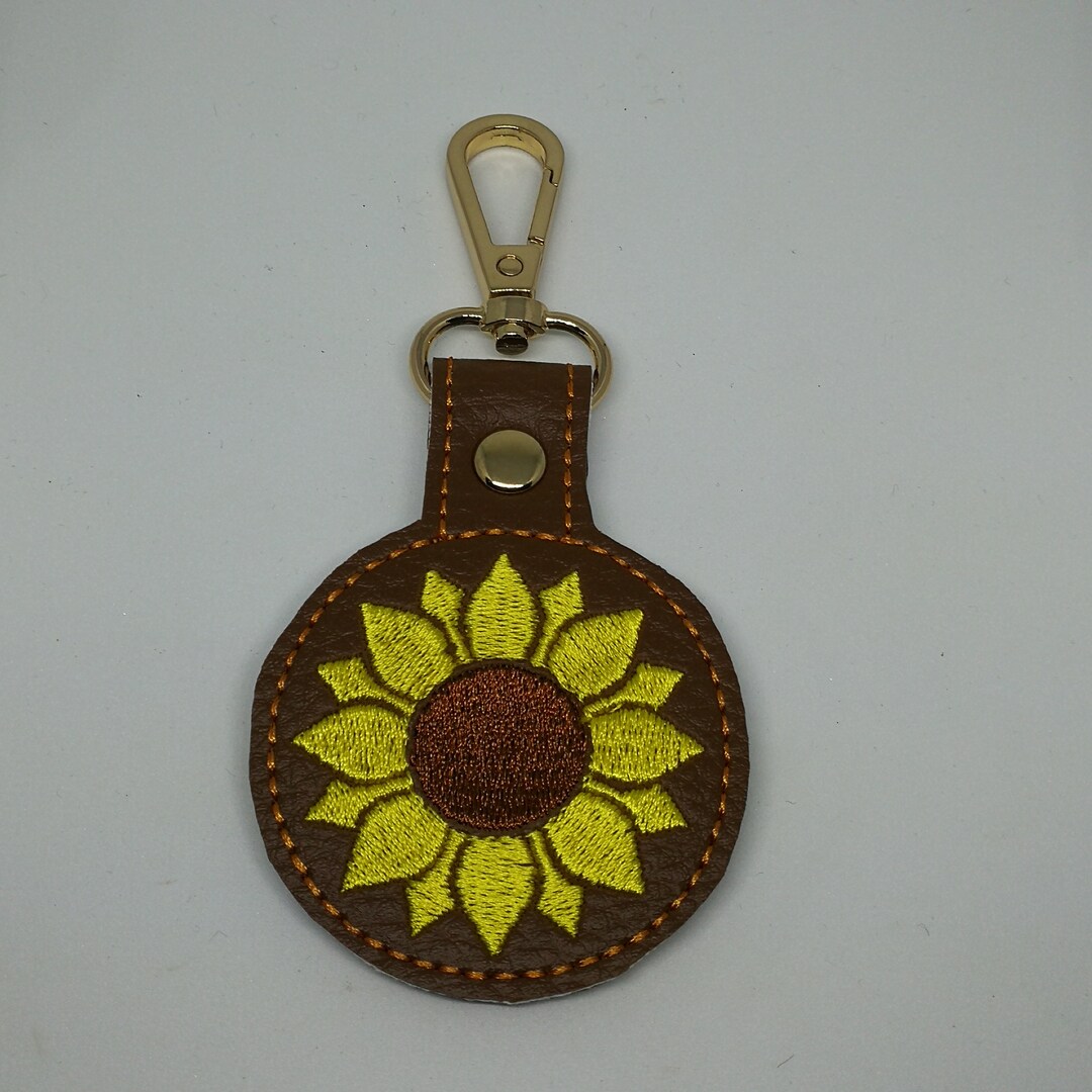 Flower Key Tags Sunflower Bag / Key Tag Key Fob Gift Item Bag and Purses Decoration ...