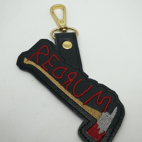 Redrum Key / bag tag, key fob, The Shining, horror, movie, gift items, bag decoration, key ring, keyring, key chain, key fob,