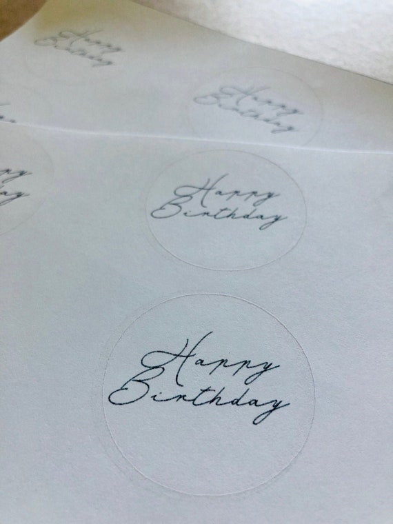 Happy Birthday Sticker Sheet 2 Sheets Etsy