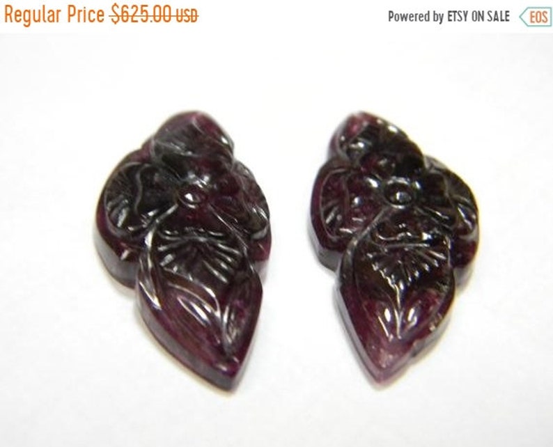 Natural Pink Tourmaline Fancy Carved Stones 15x28 mm AAA quality Undrilled 1 pair