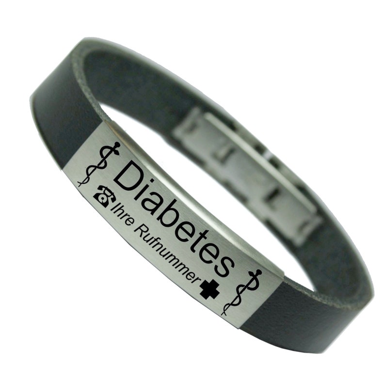 Diabetes Alarmarmband - Stilvolles Silikonarmband Für Notfälle