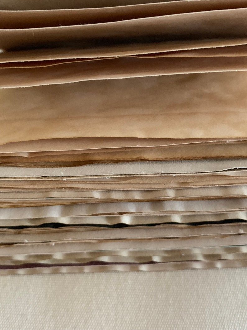Coffee Dyed Paper Paper for Junk Journals, Junk Journal Ephemera