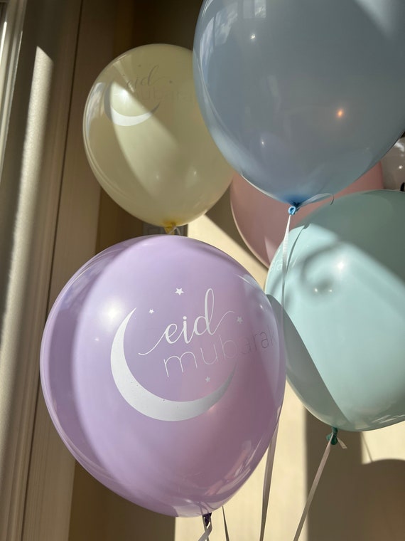 Eid Mubarak Balloons | Modern Eid Decor | Spring Balloon Decor | Eid Balloon
