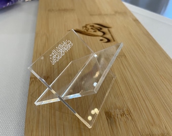 アクリル製デートスタンド | デートプレートホルダー 4個パック | ラマダンデコレーション