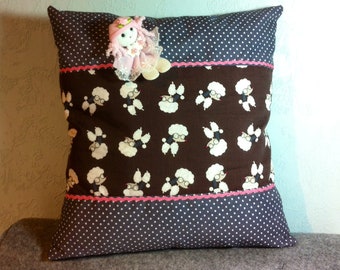 Pillowcase poodle 35 x 35 cm