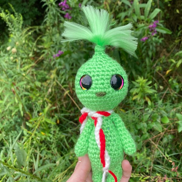 Crochet Grinch Impkin Amigurumi Stuffed Animal/Stuffie/Plush/Plushie