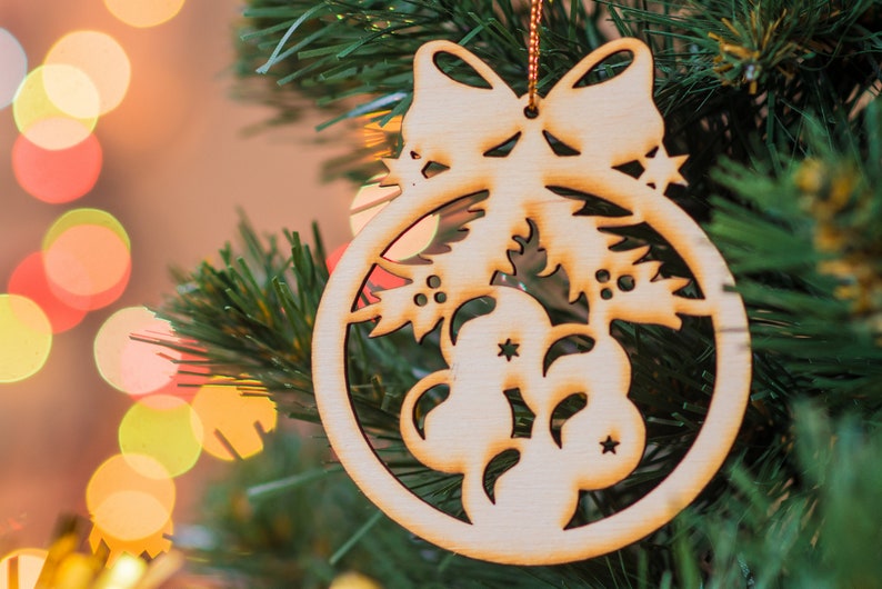 Personalized Decoration Ball 3.75 \u2022 Wooden Custom Christmas Ornament \u2022 Wood Merry Xmas Ornaments \u2022 Woody Tree Decor Gift \u2022 Holiday Balls \u2022