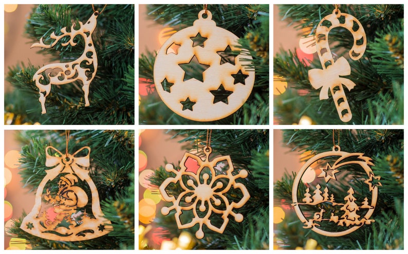 Personalized Decoration Ball 3.75 \u2022 Wooden Custom Christmas Ornament \u2022 Wood Merry Xmas Ornaments \u2022 Woody Tree Decor Gift \u2022 Holiday Balls \u2022