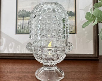 Lámpara de hadas de mil ojos de cristal transparente de L. G. Wright