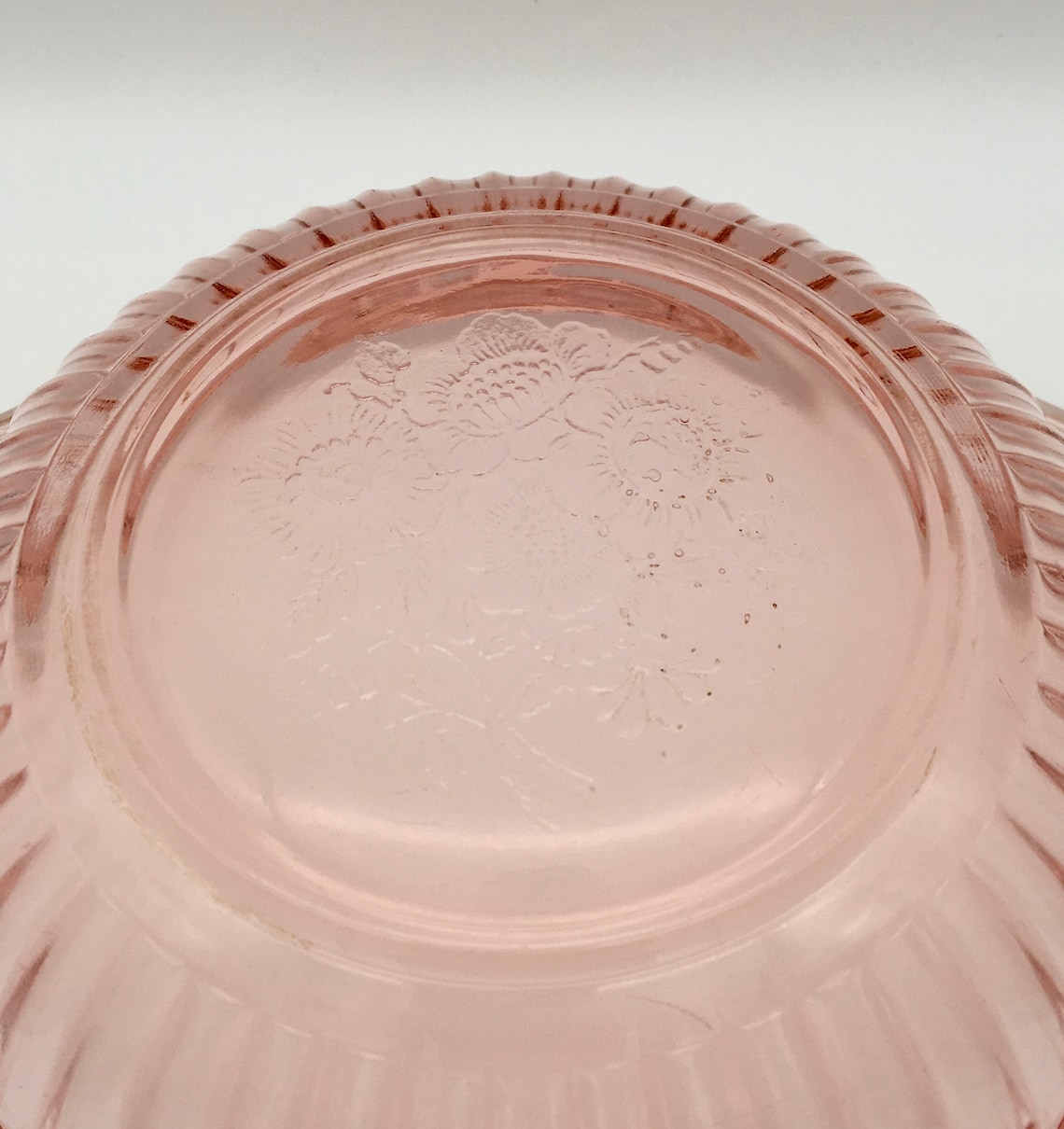Mayfair Open Rose Pink Depression Glass Open Handled Large Etsy