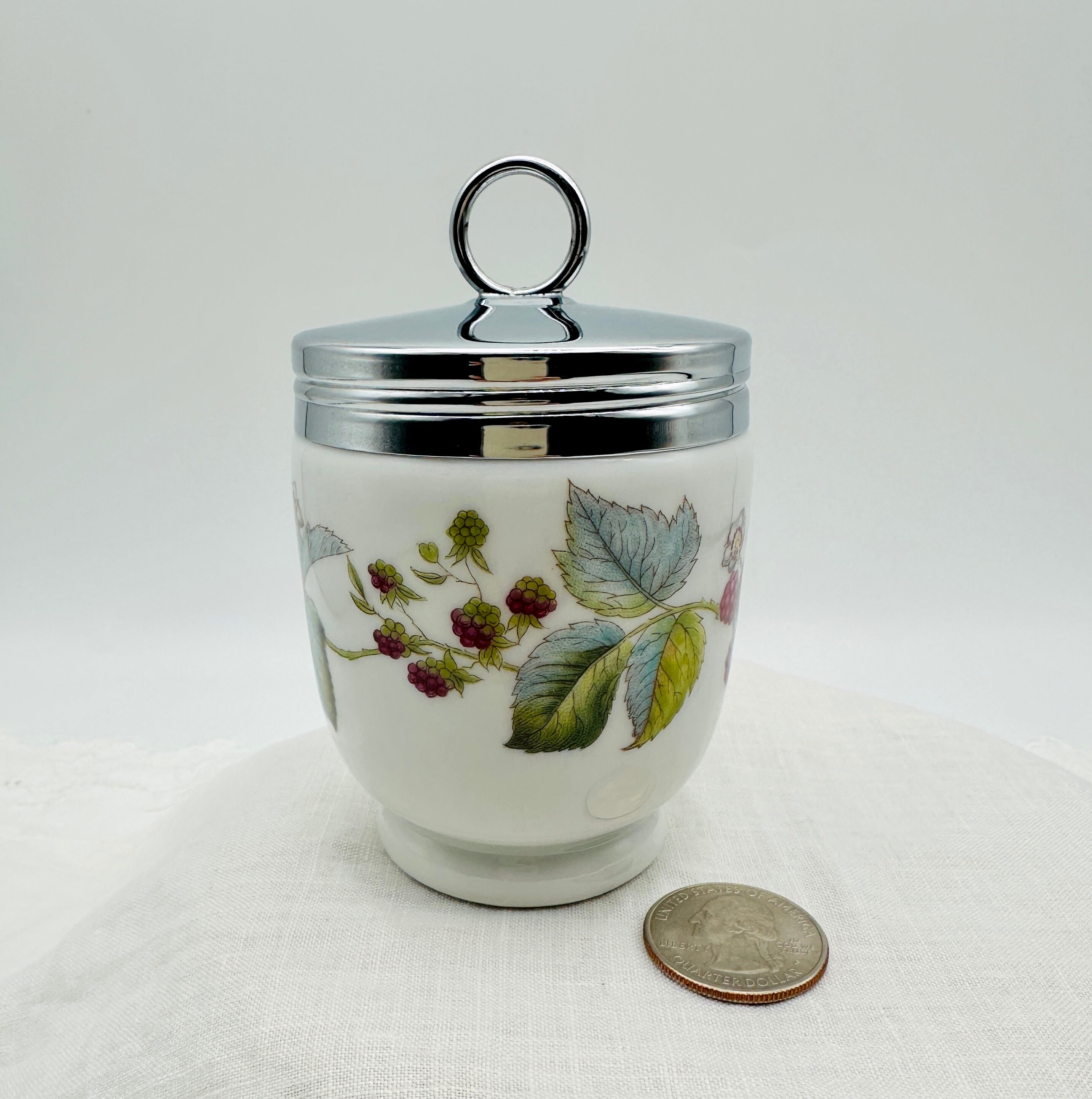 Egg Coddler, Royal Worcester, King Size, Porcelain Egg Egg Coddler, Royal Worcester, King Size, Porcelain Egg