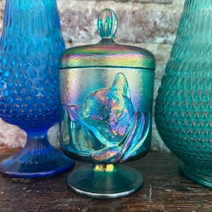 Fenton Chessie Jars - Etsy