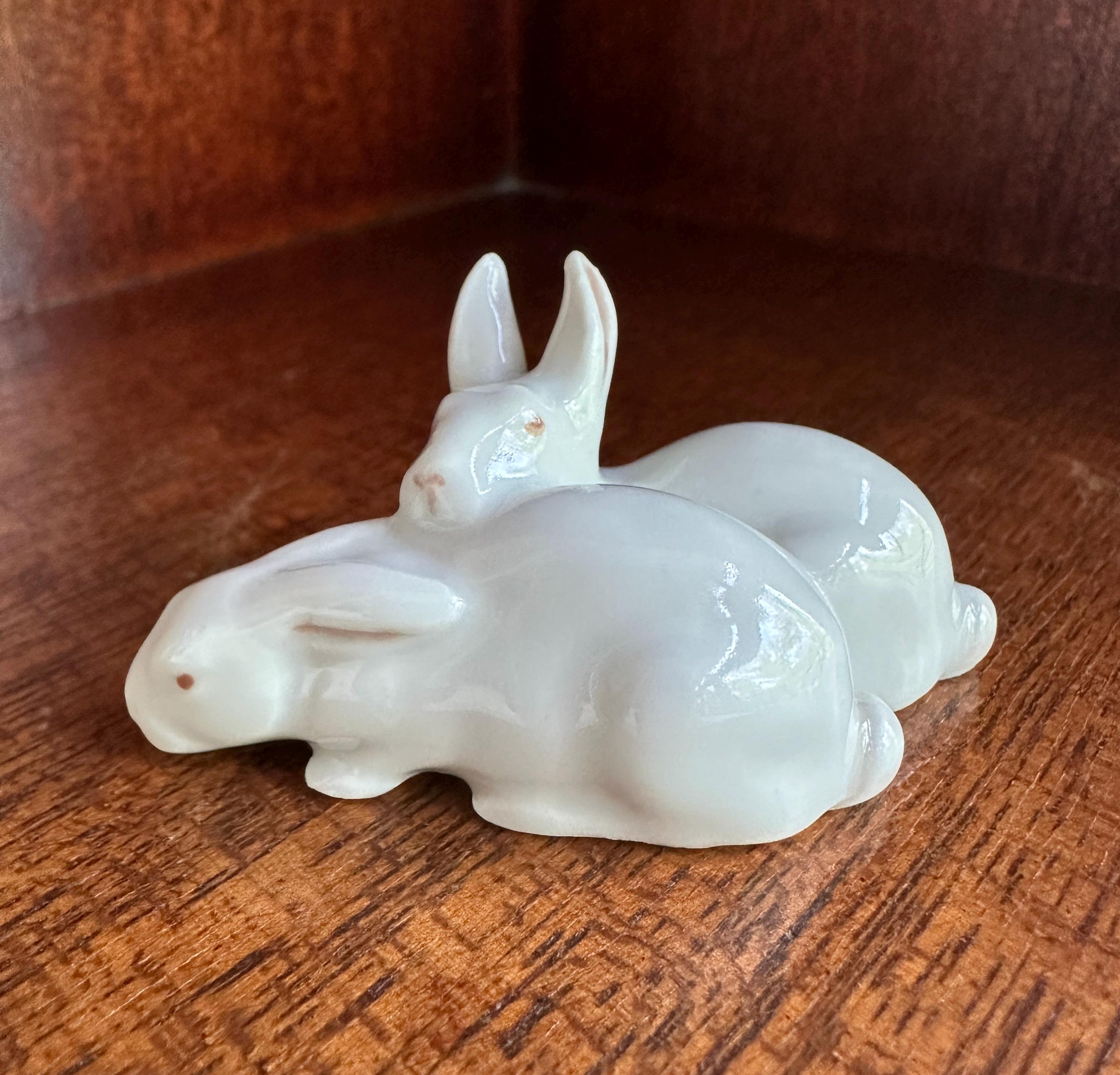 ロイヤルコペンハーゲン磁器のウサギの置物：デンマークのコレクターズ