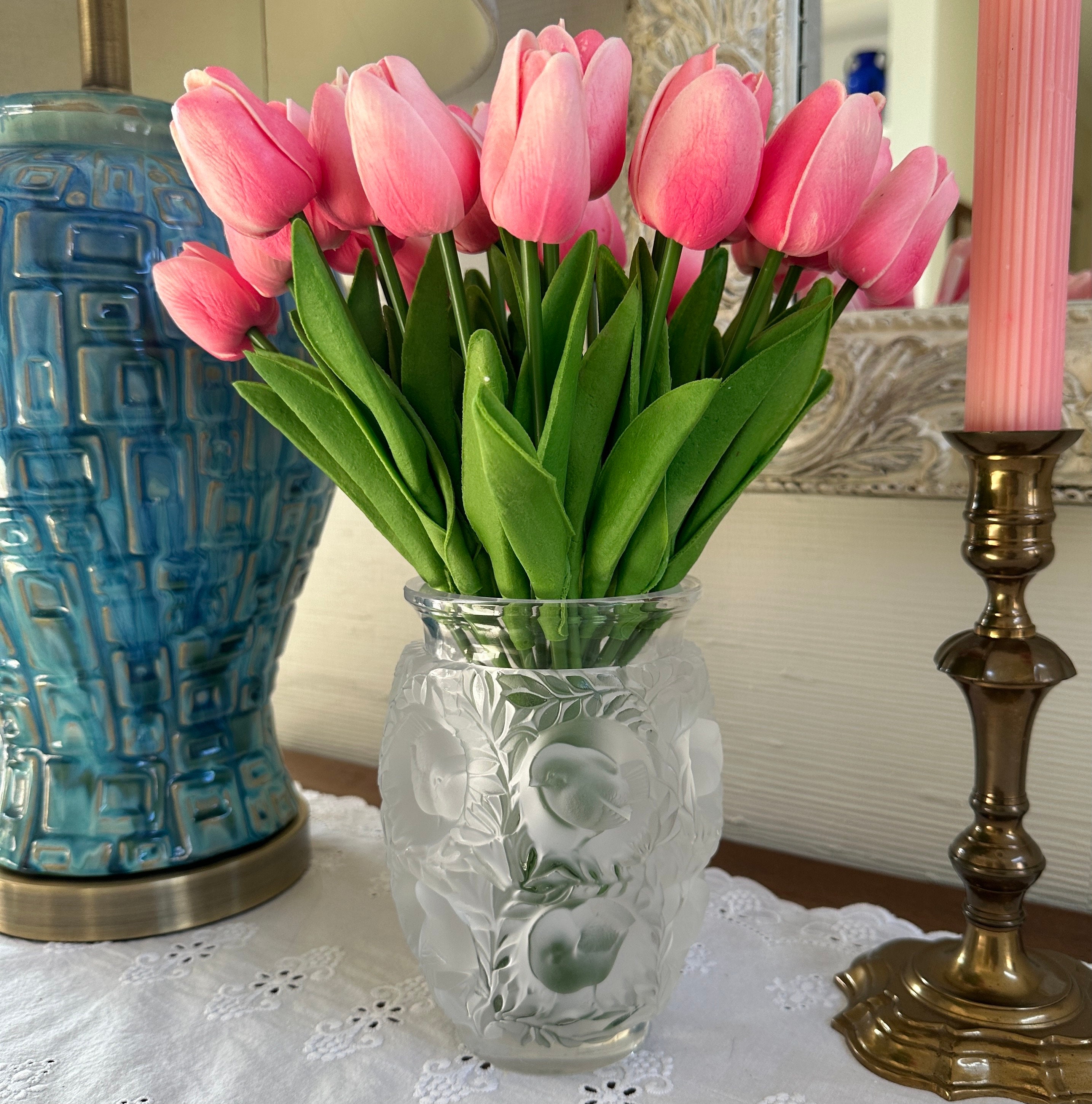 ○LALIQUE Bagatelle ラリック バガテル フラワーベース 花瓶 花器は