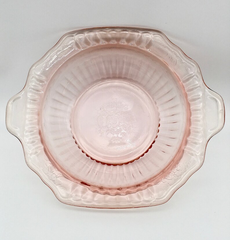 Hocking Glass Company Mayfair Open Rose Pink Depression Glass Etsy