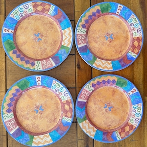 Sango Potpourri Hot Tamale Salad or Luncheon Plates: 4 Available
