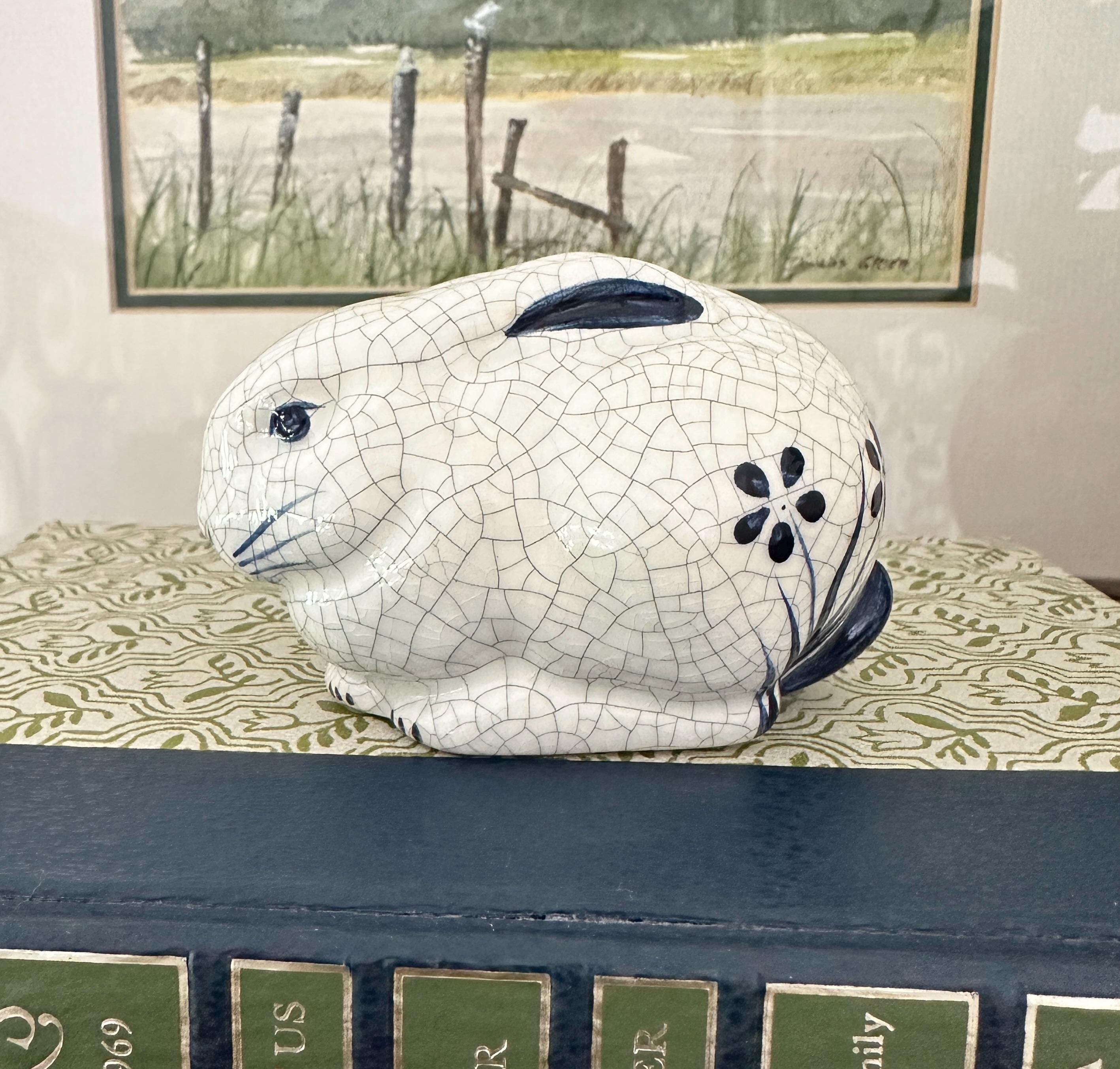 The Potting Shed Dedham Pottery Bunny Rabbit - Etsy