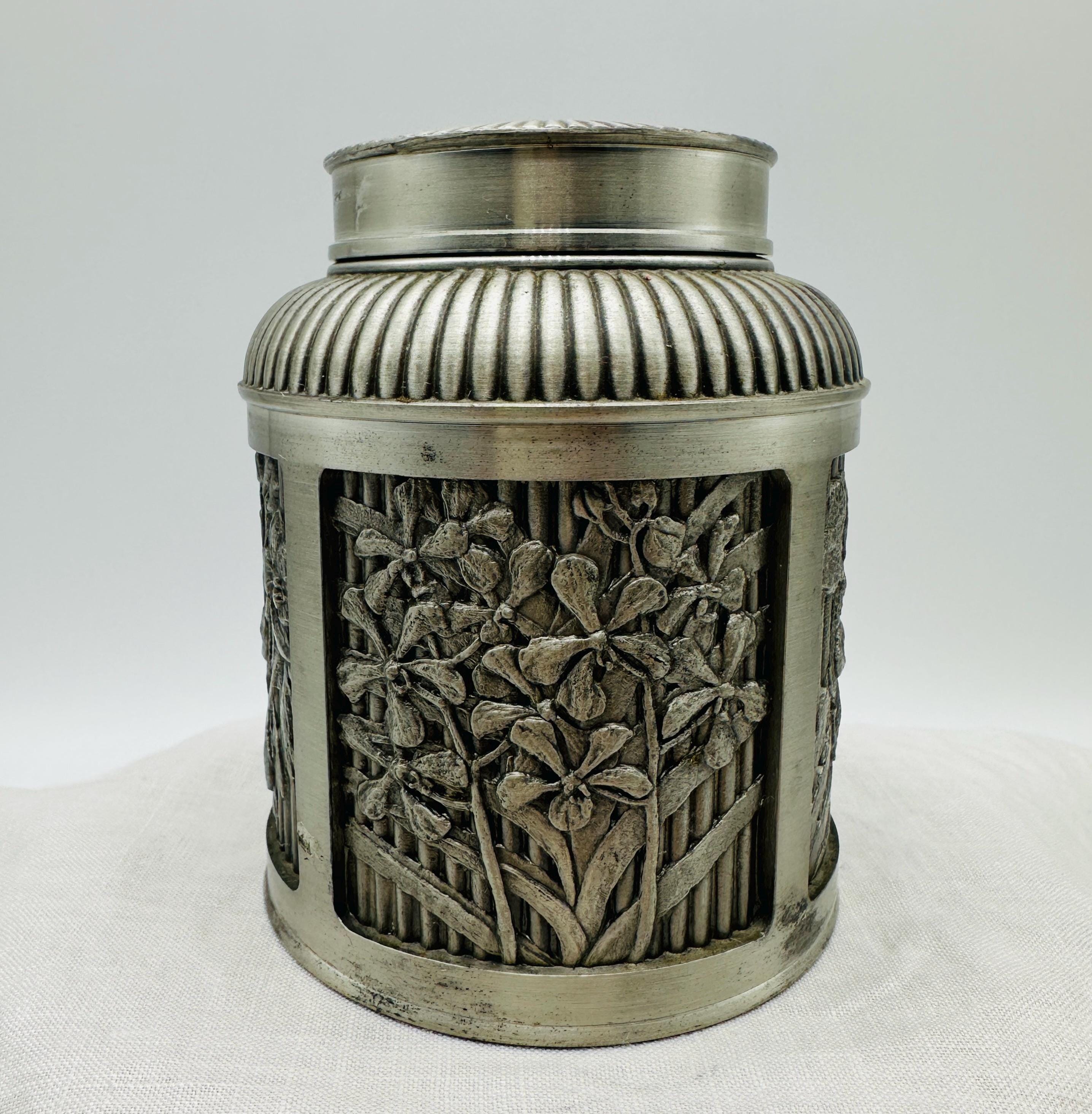 お値下げしますSelangor Pewter ティーセット Vintage Selangor Pewter Ornate 3 Piece Tea Caddy - Etsy