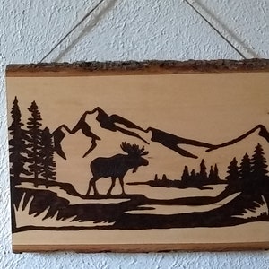 Holz verbrannt Wandkunst