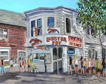 Lobster Pot, Provincetown, Cape Cod - an art print of a Bix DeBaise original pastel painting