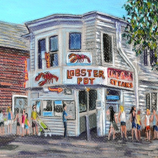 Lobster Pot, Provincetown, Cape Cod - an art print of a Bix DeBaise original pastel painting