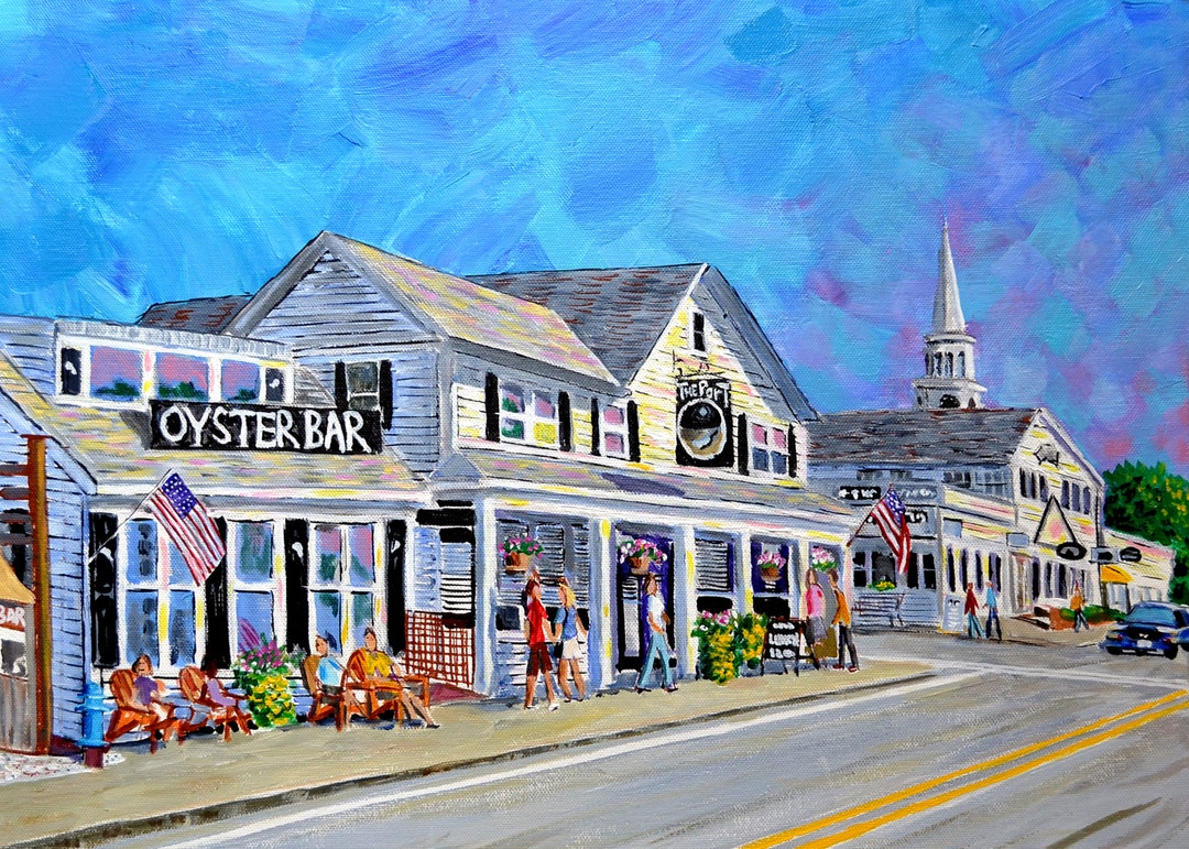 The Port Restaurant and Oyster Bar, Harwich Port, Cape Cod an Art Print