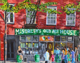 McSorley's Old Ale House 8x10 Photo – 1944 New York Beer Print, Breweriana Decor
