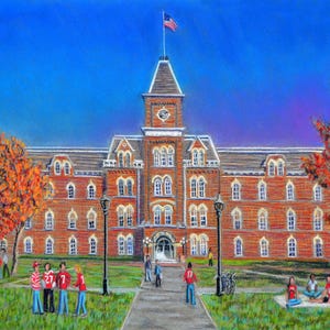 Ohio State Campus - an ORIGINAL pastel drawing by Bix DeBaise